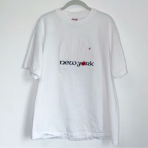 Vintage New York City Skyline Embroidered T-shirt